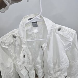 Ann Taylor Ivory A-Line Jacket